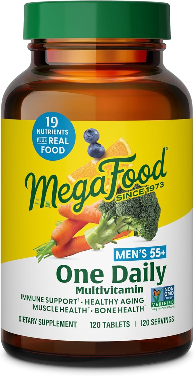 Mega Food Men Over 55 One Daily 120 Count  0.515 Pound