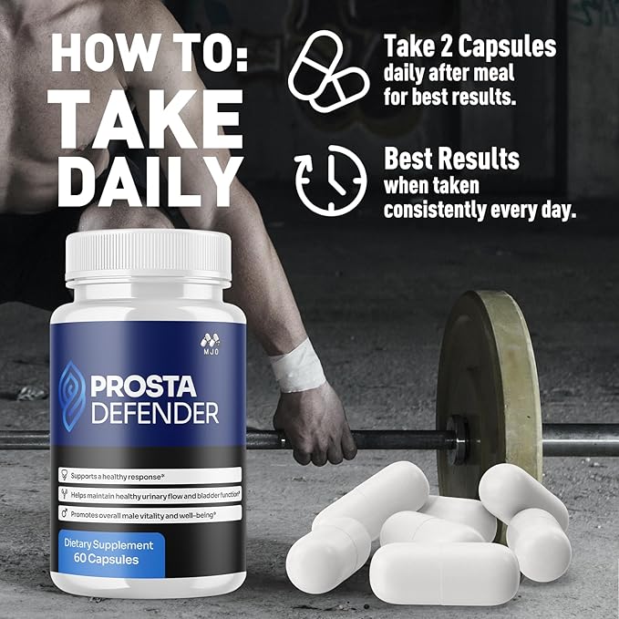 (3 Pack) Prosta Defender Capsules Official Prostadefender Pills with All Natural Ingredients Advanced Overall Health and Wellness Supplement Natural Maximum Strength Vitamin Formula (180 Capsules)