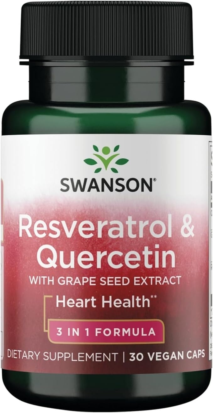 Swanson Resveratrol &amp Quercetin 30 Veg Capsules