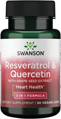 Swanson Resveratrol &amp Quercetin 30 Veg Capsules
