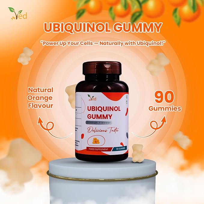 Ubiquinol Gummy 150 mg 90 Counts High Absorption/Enhanced boiactivity CoQ10.