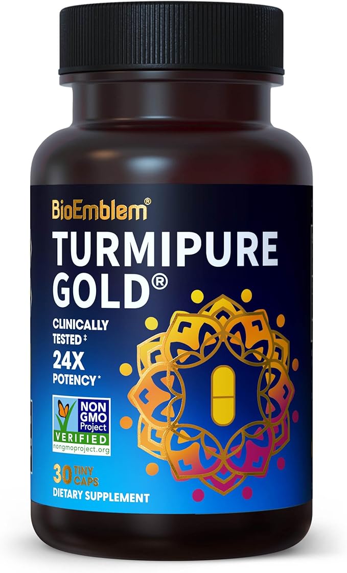 BioEmblem Antarctic Krill Oil Supplement Turmeric Curcumin with Clinically Studied TurmiPure