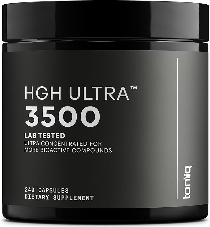 HGH Supplements for Men &amp Women (240 Count) 3550mg+ Support Muscle Growth &amp Healthy Levels of Human Growth Hormone for Men with High-Purity Arginine Ornithine Lysine Tribulus and Ashwaga