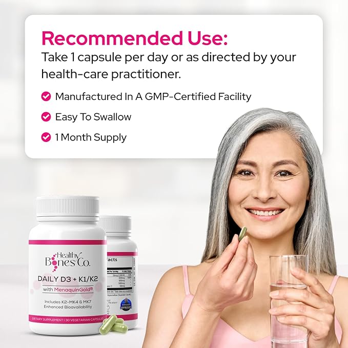 Premium D3 K2 - Full Spectrum Vitamin D3 K2 2000 IU D3 + MK7 + MK4 + K1 Daily D3 K2 &amp K1 Supplements - Vitamin D Supports Calcium Absorption for Strong Bones &amp Immune Health - 30 Capsules