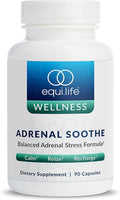 Equilife Herbal Adrenal Support Supplement with Ashwagandha and L-Theanine Designed for Daily Overall Wellness Supplements for Men &amp Women Gluten Free Vegan Dairy Free Non GMO 90 Capsules