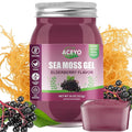 (18 OZ) Irish Elderberry Sea Moss Gel Organic Raw Vegan Flavor 102 Vitamins and Minerals Wild Harvested Non-GMO Immune Defense Booster Thyroid Digestive Support