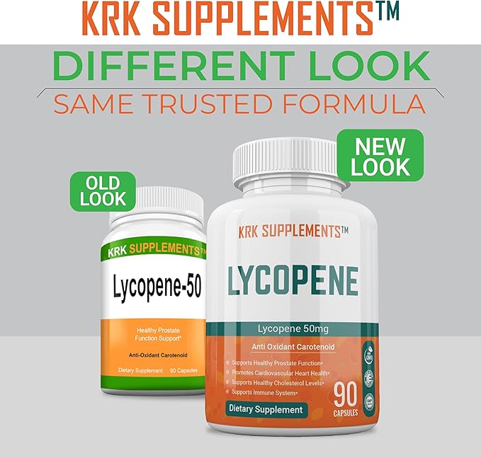 KRK SUPPLEMENTS 3 Bottles Lycopene 50mg 270 Total Capsules
