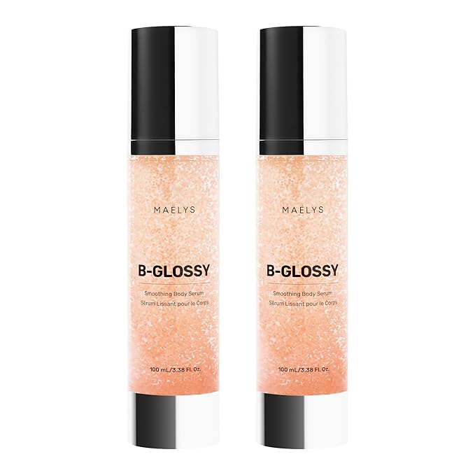 MAËLYS B-GLOSSY Smoothing Body Serum for Women - Hyaluronic Acid &amp Peptide Formula - Helps Reduce the Look of Wrinkles Texture &amp Crepey Skin - Lightweight Fast-Absorbing Anti-Aging Serum (2