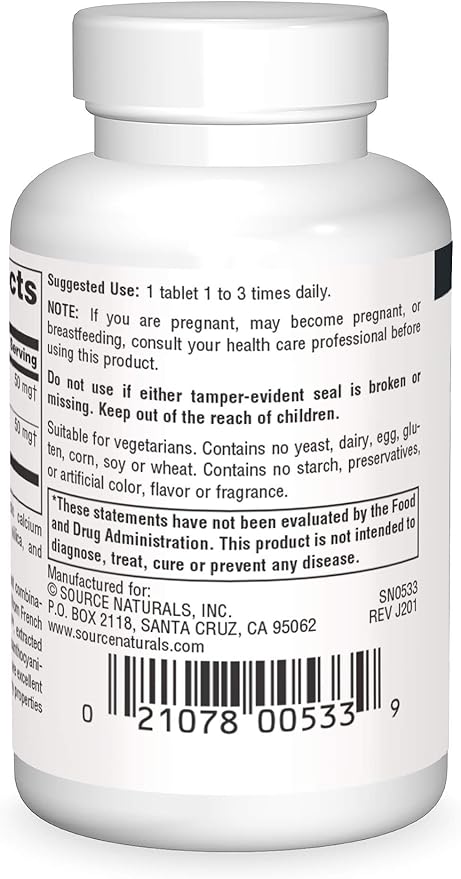 Source Naturals Pycnogenol &amp Grape Seed Extract 100 mg Dietary Supplement - 60 Tablets