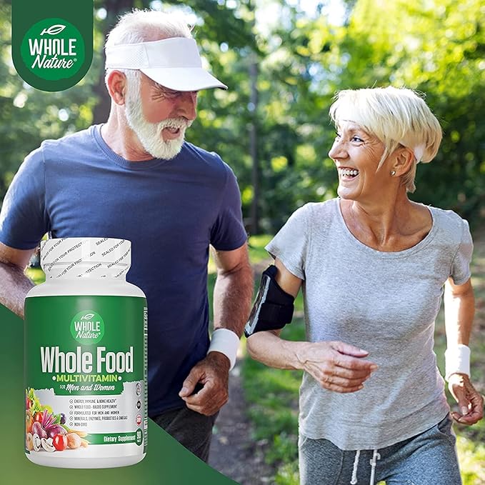 Whole Food Multivitamin for Men and Women Complete Daily Superfood Vitamins Plus Minerals Digestive Enzymes Probiotics and Omegas. Plant Based Multi Vitamin Non GMO (2)