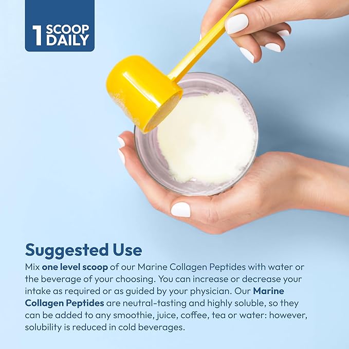 ANDREW LESSMAN Marine Collagen Peptides Powder and MSM 240 Servings - Supports Radiant Smooth Soft Skin Comfortable Joints. Pure. Super Soluble No Fishy Flavor No Additives Non-GMO