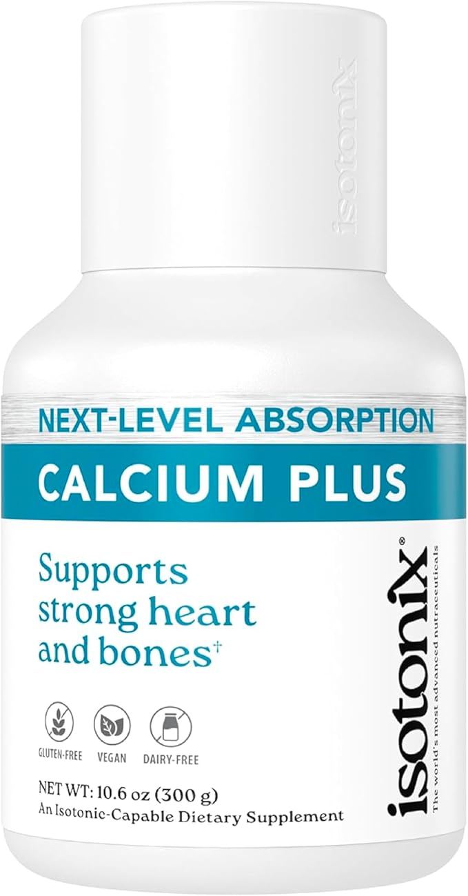 Isotonix Calcium Plus – Calcium Supplement for Women and Men with Magnesium Vitamin D3 and Vitamin C – Fast Absorbing Isotonic Formula – Calcium Citrate &amp 5 Salts - 90 Servings