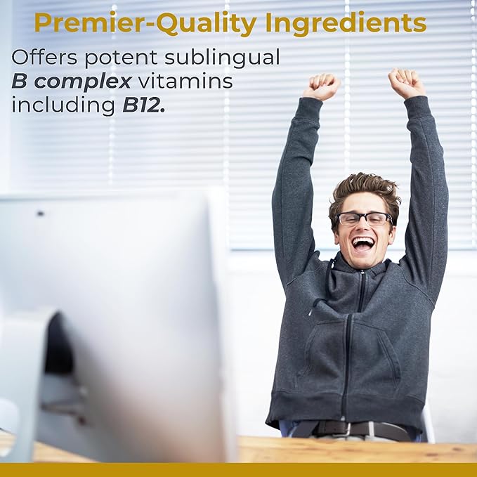 Premier Research Labs Max B-ND Liquid Vitamin - B-Complex for Liver &amp Brain Health - Sublingual Drops for Energy Immune &amp Adrenal Support - 2 fl oz - Thiamin B12 B6 &amp More - for Men Wo