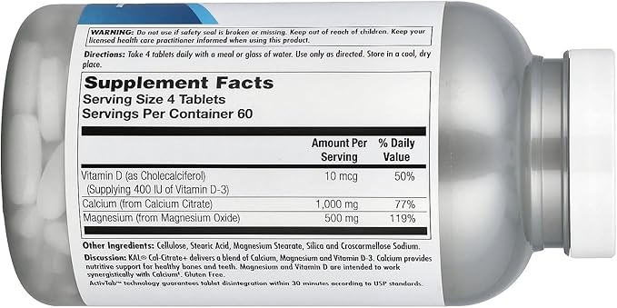 KAL - Cal Citrate + 240 tablets