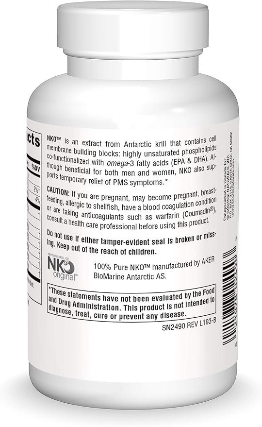 Source Naturals NKO Neptune Krill Oil Supports Heart Health and Cell Membrane Integrity* 1000 mg - 90 Softgels