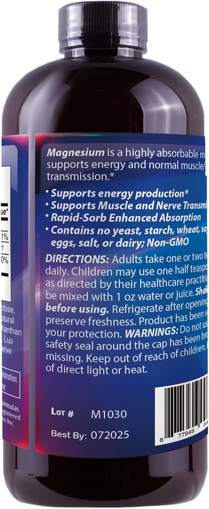 Dr’S Advantage Liquid Magnesium Supplement –for Women &amp Men Non-GMO 8 Oz [Health &amp Beauty]