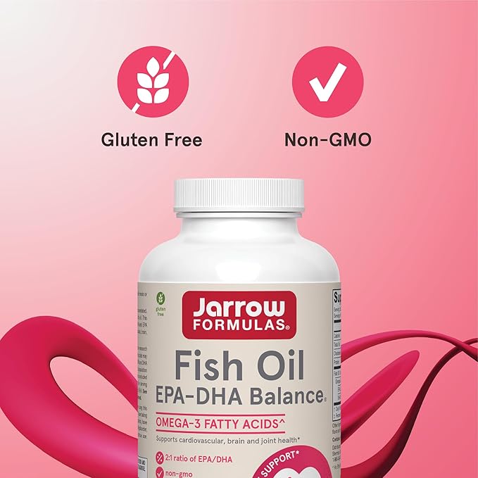 Jarrow Formulas® EPA-DHA Balance® 1200 mg Omega-3 Fatty Acids for Cardiovascular Support 120 Softgels 60 Day Supply