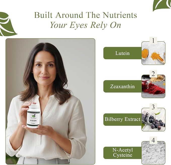Vision Expertly Formulated Lutein and Zeaxanthin Supplements for Eye Health AREDS2 Preservision Support Astaxanthin Zinc Thiamine Eye Vitamins A &amp C - 30 Capsules (Pack of 1)