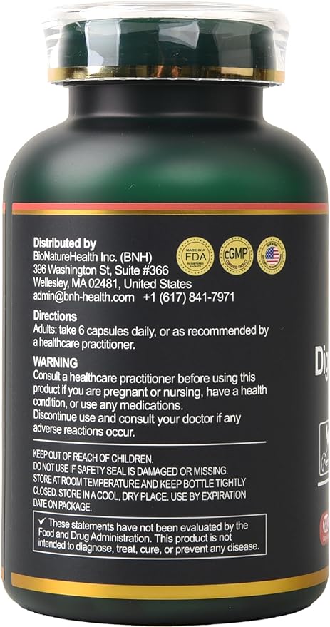 Digestive Delight - Balances Good &amp Bad Bacteria Naturally - Improved Nutrient Absorption - Microbiome - Excessive Gas - Bloating - Abdominal Pain &amp Discomfort - Gut Health - Probiotic Free -