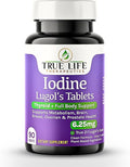 Lugol’s Iodine Tablets 6.25mg – Precise-Dose Thyroid &amp Energy Support – No Harsh Liquid Stable Potassium Iodide Supplement – 90 Ct Non-GMO No Preservatives