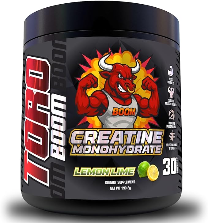 Creatine for Strength &amp Muscle Energy Production 5g per Serving Micronized Powder Pre-Workout Muscle Health Style Supplement for Gym Beginners 30 Servings Made in USA. (Lemon Lime)