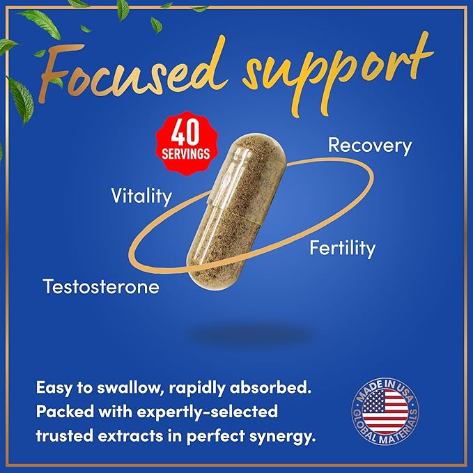 Fadogia Agrestis and Tongkat Ali Supplement - Fadogia Agrestis 600mg 500mg Longjack Tongkat Ali for Men Maca Root Fenugreek Ashwagandha Saw Palmetto to Support Energy Stamina Vitality - 120Caps