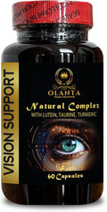 Vision Support Complex - Organic Lutein Supplements for Eyes antioxidants Supplement for Eyes Milk Thistle Organic Taurine Supplement for Eyes Vision Support - 1 Bottle 60 Capsules