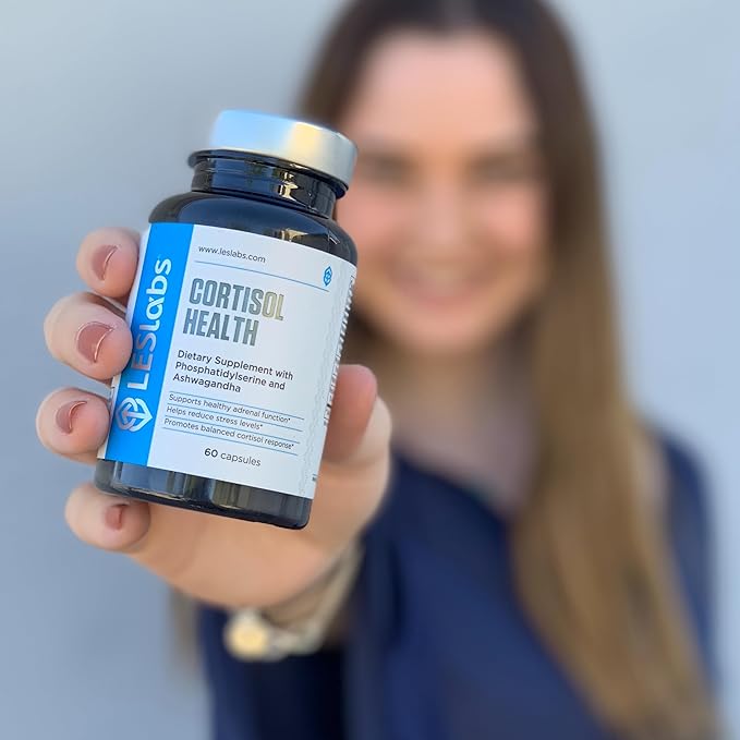 LES Labs Cortisol Health – Stress Relief Balanced Cortisol Response Relaxation &amp Deep Sleep – Phosphatidylserine Magnesium Magnolia Bark Rhodiola Rosea &amp Ashwagandha – Non-GMO – 60 Capsul