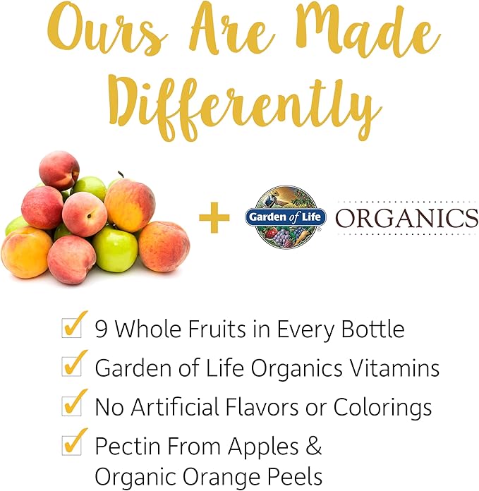 Garden of Life Organics Men 40+ Gummy Vitamins - Berry - Certified Organic Non-GMO Vegan Kosher Complete Multi - Methyl B12 C &amp D3 - Gluten Soy &amp Dairy Free 120 Real Fruit Gummies (Pack