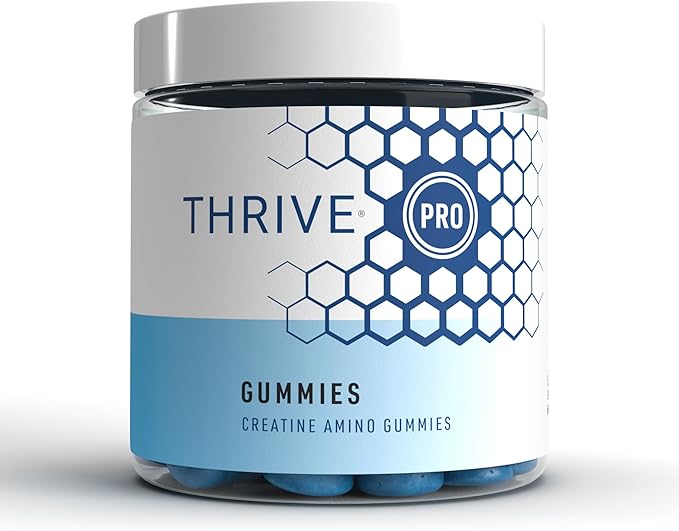 Le-Vel Thrive PRO Gummies - Creatine Nutritional Supplement Gummies 60 Count - Supports Brain Function Muscle Recovery Endurance 30 Servings