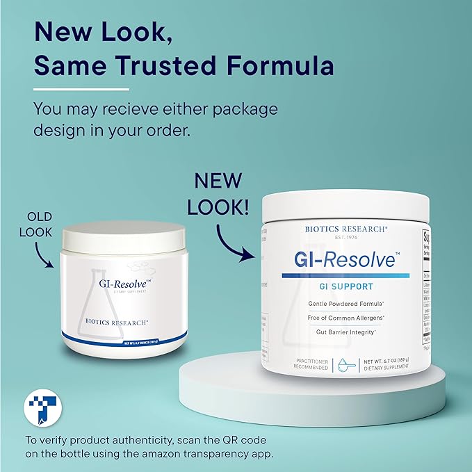 Biotics Research GI Resolve™ Advanced L-Glutamine Powder Formula for Gut Lining Support &amp Healing - Optimal Gastrointestinal Function - Premium 7-Ingredient with Zinc Carnosine &amp Botanicals- 6