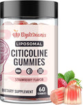 Citicoline Supplement CDP Choline Brain Supplement for Memory and Focus | Cognitive Function &amp Energy Improvement | Citicoline 1000mg Plus Lion's Mane Extract 500mg per Serving (60 Count)