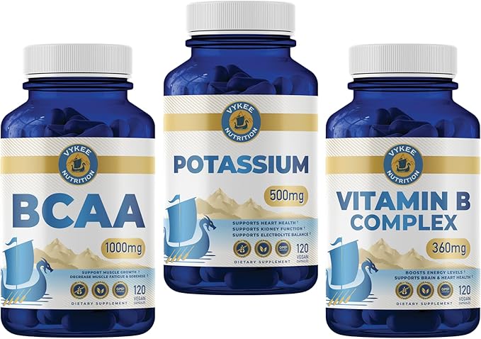 Vykee Nutrition Weight Loss &amp Energy Stack – BCAA B Complex &amp Potassium | Supports Fat Metabolism Hydration &amp Endurance | Great for Keto Fasting &amp Fitness Lifestyles