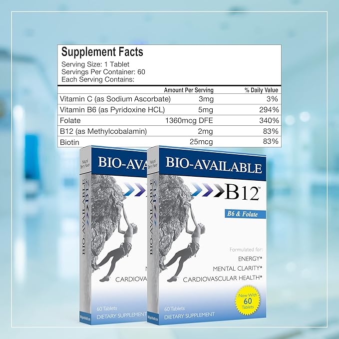 Wellgenix Bio Available Daily Multivitamins (60 ct) - Focus Support Formula with Vitamins Methyl B12 B6 Folate &amp Biotin - Sublingual Energy &amp Diet Supplement for Immune &amp Overall Health