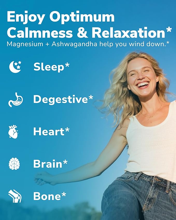 Probiotics for Women 100 Billion CFU 15 Strains 30 Capsules Magnesium Complex with Ashwagandha &amp L-Theanine 120 Capsules
