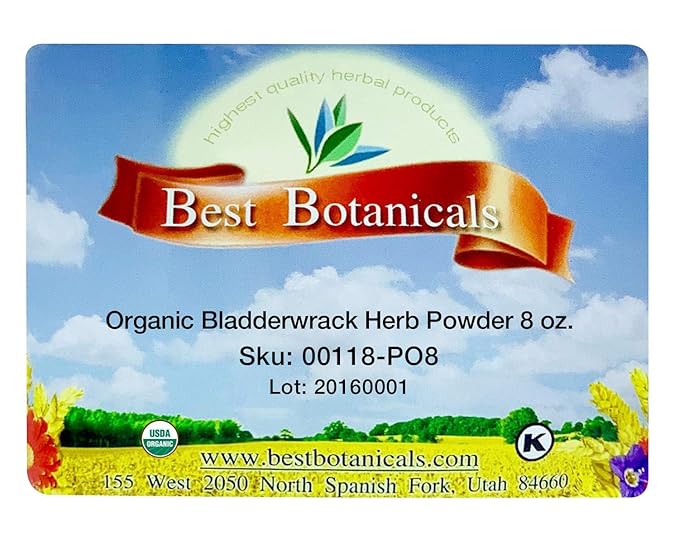 Best Botanicals Bladderwrack Herb Powder 8 oz. (Organic)