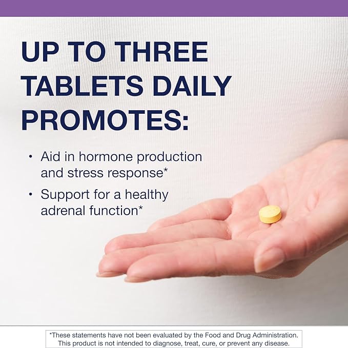 Metagenics Adrenogen - Adrenal Health with Raw Adrenal Concentrate B Vitamins &amp PABA Supplement - Supports Hormone Balance Energy &amp Nervous System Function* - Non-GMO Gluten-Free - 90 Table
