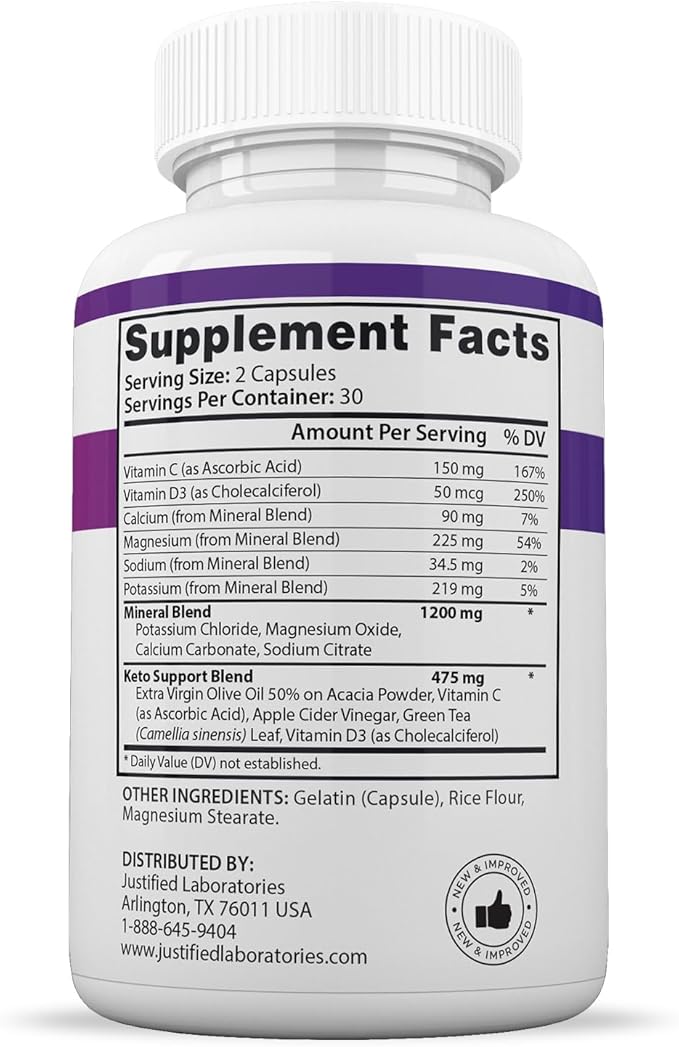 (10 Pack) F1 Keto Pills 1675MG New &amp Improved Formula Contains Apple Cider Vinegar Extra Virgin Olive Oil Powder Green Tea Leaf 600 Capsules