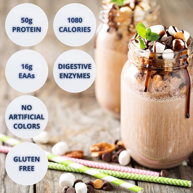 Gaspari Nutrition Real Mass: Advanced Weight Gainer Protein and Complex Carb Blend 50g Protein 16g EAAs Gluten-Free 12 lbs (Chocolate Ice Cream)