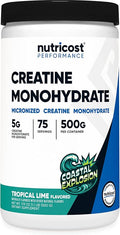 Nutricost Creatine Monohydrate Powder (Coastal Explosion 500 Gram) - Micronized Creatine Supplement - Vegan GMO-Free Gluten Free