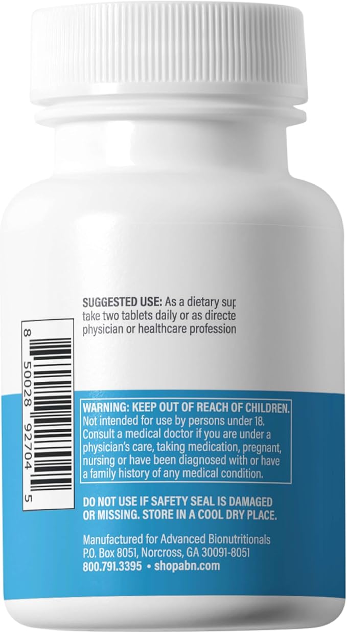 Advanced Bionutritionals – Advanced Vision Formula Supplement Healthy Vision Eye Function Support Eye Vitamins Lutein Zeaxanthin Vitamin A C Zinc Gluten Free Dairy Free Vegan (60 Tablets)