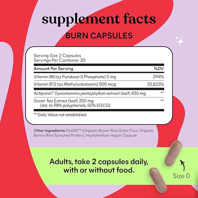 Lemme Burn &amp Debloat Capsule Bundle - Metabolism &amp Fat Burning + Debloat Capsules for Bloating &amp Gas Relief Probiotics &amp Prebiotics - Gluten Free Non-GMO - 60 Ct. Each