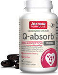 Jarrow Formulas Q-absorb Co-Q10 100 mg - 60 Softgels - Dietary Supplement - Antioxidant Support for Mitochondrial Energy Production &amp Cardiovascular Health - Up to 60 Servings