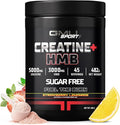 GMU SPORT Creatine HMB Powder – 45 Servings – 5g Creatine Monohydrate + 3g HMB + Piperine – Muscle Growth Strength &amp Recovery | Strawberry Lemonade Drink Mix for Men &amp Women