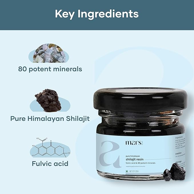 Mars Himalayan Organic Shilajit Resin | Natural Resin Sourced from the Himalayas | Supports Vitality Energy &amp Overall Wellness | 15g | Pack of 2