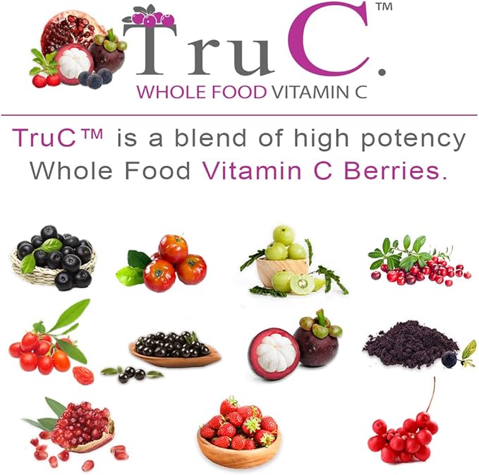 SmarterVitamins (3 Pack) Raw Whole Food Vitamin C Natural Immune Support from Berries Premium Antioxidants Bioflavonoids &amp Polyphenols 180 Vegan Capsules