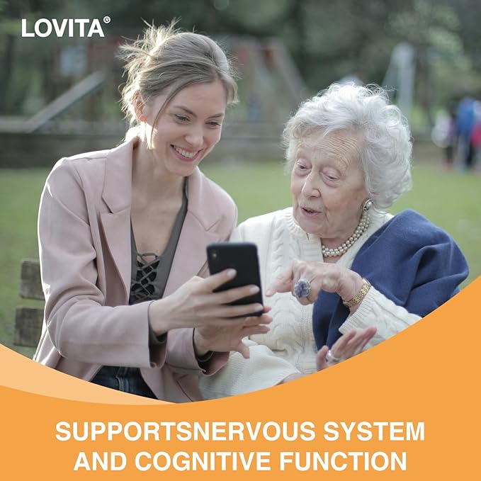 Lovita Lecithin 1000mg per Softgel 35% Phosphatidyl Choline | Lactation Brain &amp Nerve Support | Vegan Non-GMO 60 Softgels