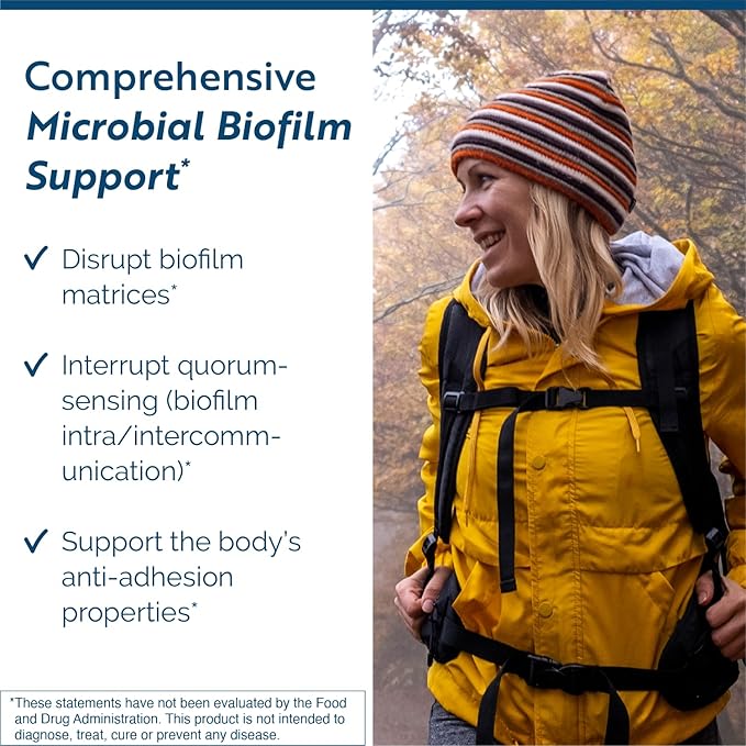 Researched Nutritionals BioDisrupt &amp Lumbrokinase Enzyme Bundle - Formulas to Help Disrupt Biofilm Matrices &amp Promote Healthy Fibrin Metabolism (2 Products)