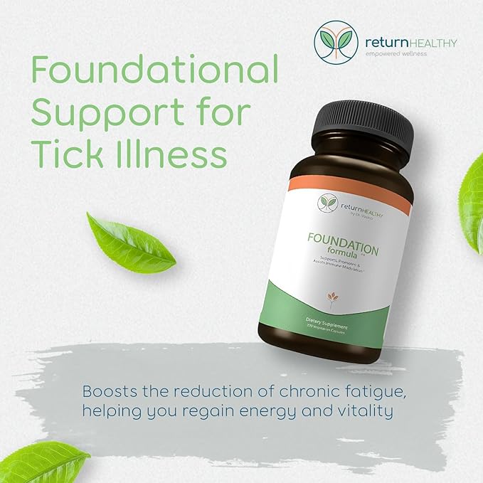 Foundation Formula | Tick Immune Support Supplement | with Japanese Knotweed Root Cat's Claw Milk Thistle | Resveratrol Supplement | Non-GMO All-Natural &amp Vegetarian 270 Capsules