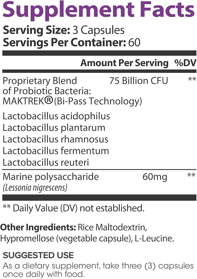 Lumen Naturals Women's Probiotic 75 Billion CFU - Multiple Strains - Maktrek Technology - 180 Count - 60 Servings (180 Count (Pack of 1))